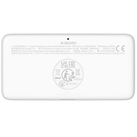 Xiaomi Reloj Monitor de Temperatura y Humedad BHR5435GL - Reloj Inteligente con Pantalla de Tinta Electrónica, Sensor Suizo Sensirion, Bluetooth, Compatible con Mi Home